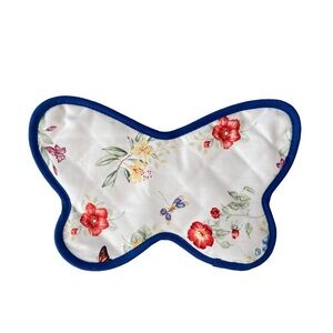 Butterfly Shape Lenox Potholder Mit New With Tags Floral Design